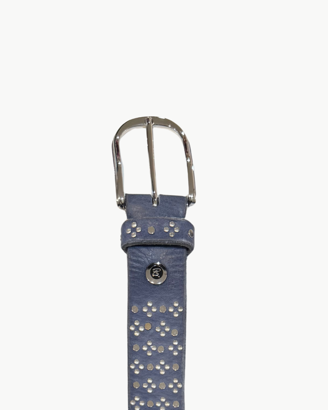 CLOVER STUD BELT IN NAVY