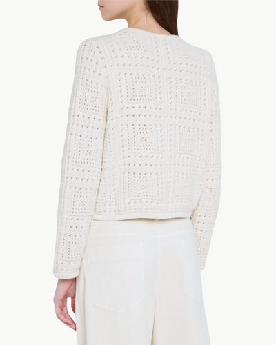 HARRY SWEATER JACKET IN IVORY