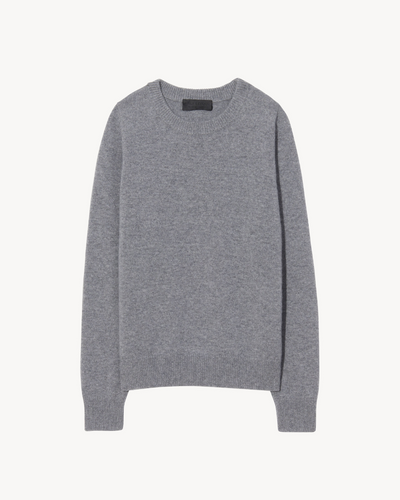 NORA SWEATER IN MEDIUM GREY MELANGE