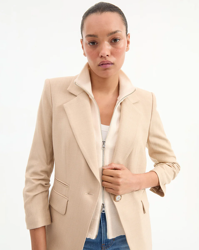 BATTISTA DICKEY JACKET IN STONE KHAKI