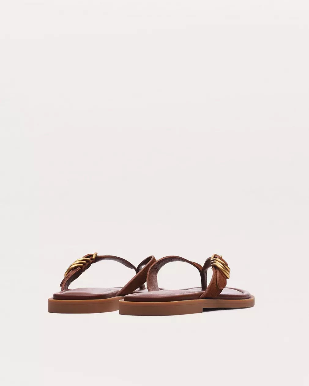 GIA THONG SANDAL IN UMBER SUEDE