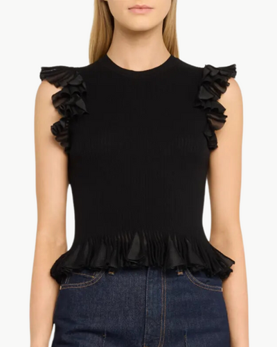 LEILA TOP IN NOIR