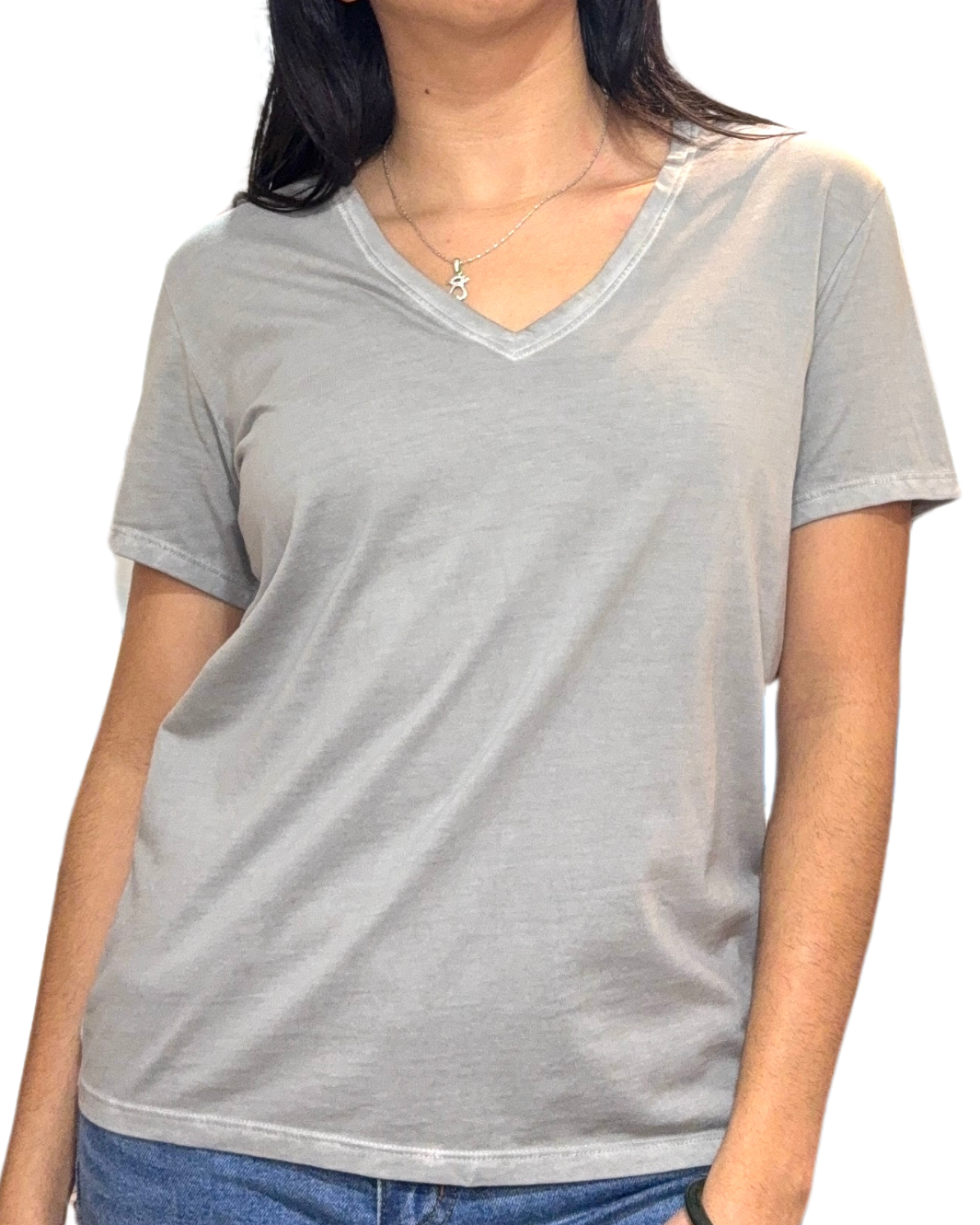 IRIS T-SHIRT IN ZINC