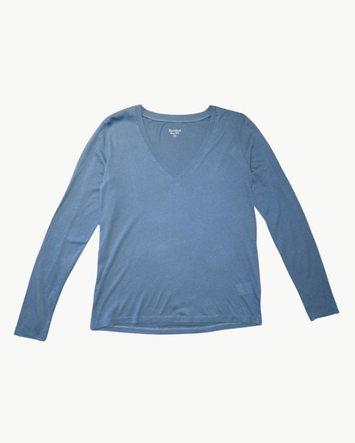 TIDIAN WOMAN KNIT T-SHIRT IN POLAR BLUE