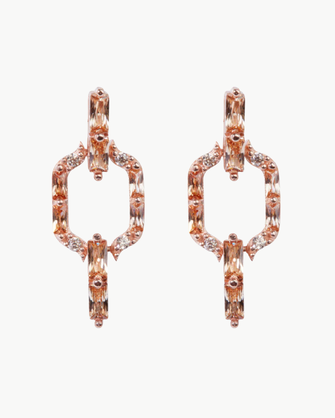 LIAM EARRINGS IN CHAMPAGNE CRYSTAL