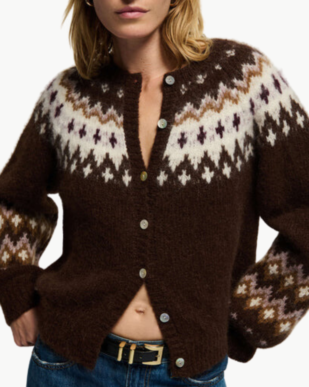 LULA CARDIGAN IN COFFEE