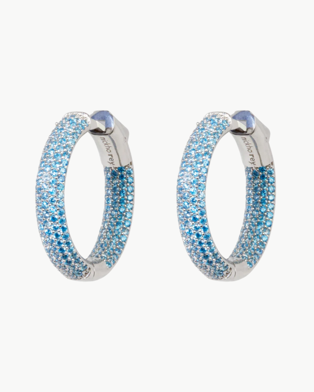 MINI TIRE HOOP IN BLUE TOPAZ