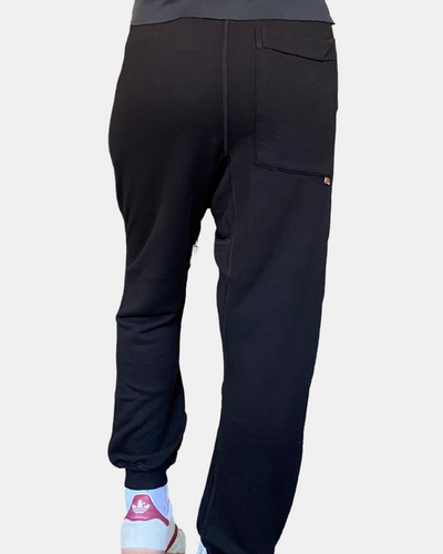 SUPERFLUFF POCKET LUX SWEATPANT IN SUPERBLACK